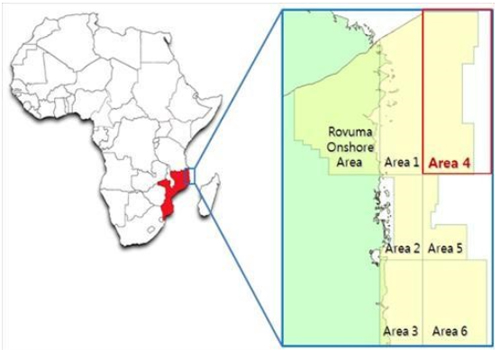 Offshore Mozambique Natural Gas Field Blocks